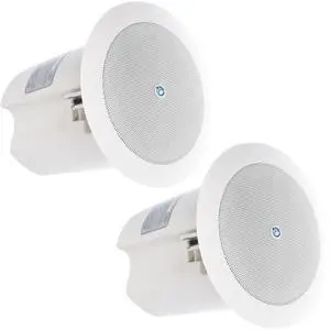 Atlas Sound FAP40T 4" In-Ceiling Speaker with 16W 70V, 100V Transformer and Ported Enclosure - Set of 2