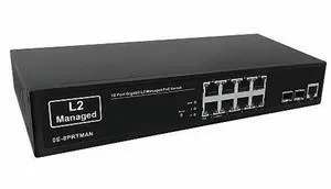 UltraTech 0E-8PRTMAN 10 Port Gigabit L2 Managed PoE Switch