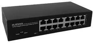 UltraTech 0E-16PGIGUN 16-Port Gigabit Unmanaged Ethernet Switch