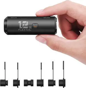 Zero Pump Air for Inflatables, 1.2 oz Ultra-Mini Electric air Portable Mattress Pump, Rechargeable Pool Floats Bed Black -