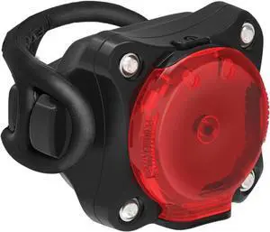 Zecto Drive Max Bicycle USB Rechargeable IPX7 Waterproof LED Rear Light w/Multiple Solid & Flash Modes | Silicone Rubber Mounting Strap Included - 250/400 Lumens Options Black  400 / USB-C