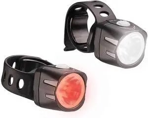 Dice HL 150 Lumen Headlight & TL 50 Tail Light USB Rechargeable Bicycle Combo Set black -