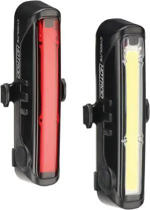 Hotrod 110 Lumen Front Light & 50 Tail USB Rechargeable Bike Combo Set,Compact,HR-110-50 Versatite -