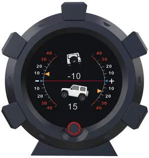 X95 GPS Speedometer MPH Car Inclinometer Level Tilt Gauge Automotive Replacement Multi Gauges Vehicle Angle Slope Meter for Off-Road -