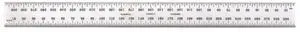 Blade Only for Combination Squares, Sets and Bevel Protractors - Ideal Woodworking Metalworking 300mm Length, Satin Chrome Finish, 35 Graduation CB300-35 Silver