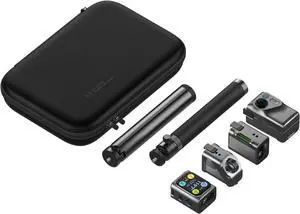M-Cube Pro Laser Measuring Tool Combo:4 Modules Build to Adapt, M-Tripod & M-Protection Case, Rechargeable Modular Distance Meter with Bilateral Laser, Digital Scale Roller | Bluetooth App Space Gray