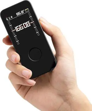 Professional Laser Measuring Tool Pro - 164 Ft Ultra-Long Distance Measure Tool, 5 Modes, High-Precision Real-time Measurement, Unlimited Storage, Cool Gadgets for Men Black+Grey