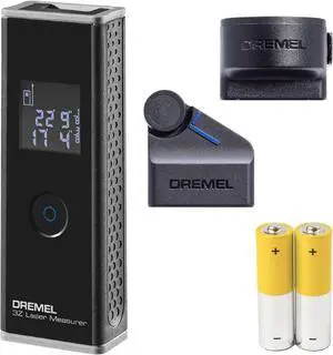 3-in-1 Digital Measurement Tool - Includes Laser Measure, Tape Measure Attachment, Wheel Adapter Attachment  HSLM-01 Black