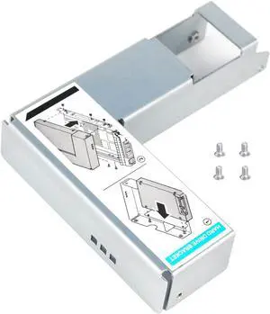 2.5 to 3.5 Hard Drive Adapter 9W8C4 Y004G WWGPK SSD Bracket Adapter Compatible for 3.5" Hard Drive Tray Caddy X7K8W KG1CH SSD Caddy Compatible with D-ELL PowerEdge T440 R530 R540 R440 R740 R730 R430