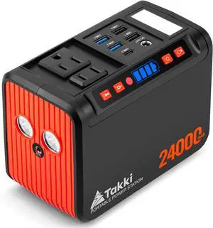 88.8Wh Portable Power Station Lithium Battery Solar Generator Power Bank with 120W Peak AC Outlet Battery Backup for Camping Home Use Emergency(Solar Panel Optional)