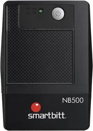 Battery Backup & Surge Protector - 500VA 4 Outlet Uninterruptible Power Supply (UPS) Black