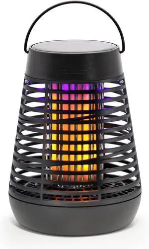 Portable Solar Insect Killer Torch (FLPT), Bug Zapper and Flame Accent Light, Kills Bugs on Contact Black Outdoor Pack of 1