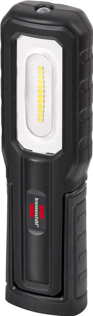 HL Battery Hand Torch for Outdoor Use with 8 SMD (700 + 100 Lumens, Includes USB Charging Cable, Up to 10 Hours Time, LED Work Light Magnets and Hooks, IP54), Black -