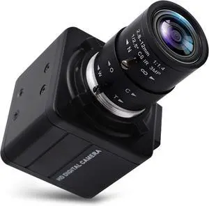 4K Ultra HD Webcam - 5X Optical Zoom, 3840x2160@30fps UHD USB Camera with Sony IMX317 Sensor for Mac/Window/Linux  2.8mm-12mm Zoom Lens