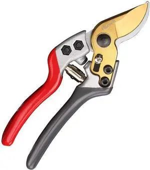Garden Shears, Japanese labor-saving Scissors, Pruning Shears and Secateurs for Woman arthritis weak, Professional Branch scissors(Red-grey) Red Grey -