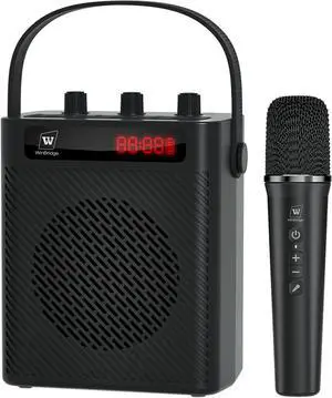Voice Amplifier with Wireless Microphone & Speaker - Portable Mini Bluetooth PA System Handheld Mic, 30W Ultra-Light Rechargeable Megaphone for Teachers, Speech Outdoor Events S93 Pro Black