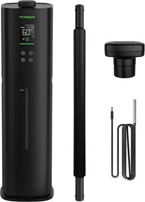 AeroStream H09 Intelligent Wi-Fi Humidifier, 2.38 Gal / 9 L Humidifier with Temp & Humidity Probe, Smart Remote Control, Designed for Growers Black