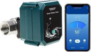DN20 Smart Water Valve 3/4 inch WIFI Remote Control Faucet Timer for Hose Compatible with Alexa Google Home and Siri(WIFI,DN20(3/4")) DN20(3/4")-Water DN20 Smart Water Valve 3/4 inch WIFI Remote Control Faucet Timer for Hose Compatible with Alexa Google Home and Siri(WIFI,DN20(3/4")) DN20(3/4")-Water