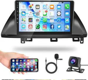 Android Car Radio for Honda Odyssey 2005-2010 GPS Navigation WiFi Mirror Link,  Car Stereo 10.1 Inch Touch Screen Bluetooth FM/RDS EQ SWC Rear View Camera Microphone