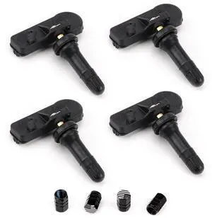 Tire Pressure Sensor TPMS Compatible with Infiniti Nissan Pre-Programmed 315MHz Replace# 40700-JA01B 40700-1AA0B 40700-1AA0D 40700-CD001 40700-CK001 40700-JA01C 4 Free Metal Caps 4 Pcs