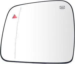 Blind Spot Detection Driver Side Mirror Replacement for DODGE Durango JEEP Grand Cherokee 2011-2021, Left Exterior Side Rearview Mirrors Glass, with Backing Plate, Power Heated