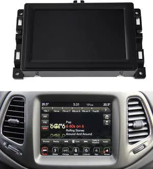 7" Uconnect Touch Screen Display with Bracket for 2017-2020 Jeep Compass TDO-WXGA0700K00057-V1 LMB-K00057BL-A fit Radio Navigation