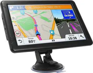 GPS Navigator for Car Truck RV, 9-inch High-Definition Touch Screen2025 Maps (Free Lifetime Updates), Support Voice Turn Direction Guidance/Speed and Red Light Warning/Custom Truck Routing