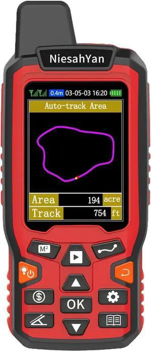 ZL180 Handheld GPS for Surveying, High Precision Rugged Land Surveying Equipment for Ranches, Garden, Farmland and Parking Area Distance Measuring ZL180 Handheld GPS for Surveying, High Precision Rugged Land Surveying Equipment for Ranches, Garden, Farmland and Parking Area Distance Measuring