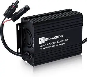 12A Boost MPPT Solar Charge Controller Solar Panel Regulator for 48V/60V/72V Lead-Acid, LiFePO4, Gel, Flooded Batteries .etc in Golf Cart Electric Vehicles and Solar System