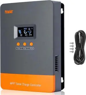 MPPT Solar Charge Controller 60A 12V/24V/36V/48V Auto, 60Amp Solar Regulator Charging Current Can be Set in Range of 2~60A, Support up to 12 Solar Controller in Parallel
