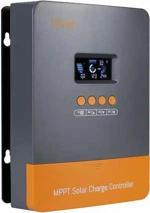 60Amp MPPT Solar Charge Controller, 12V/24V/36V/48V Auto, Fit for Lead-Acid Lithium Battery, MAX 160V 2800W Input Solar ChargeSupport Up to 12 Units in Parallel