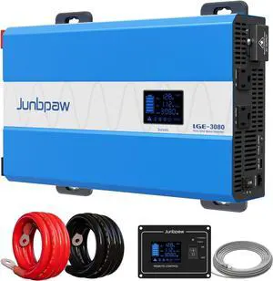 3080W Pure Sine Wave Power Inverter - 30dB Ultra Quiet, 6000W Surge, Game-Changing Design | 12V to 110V AC Converter for Home, RV, Camping, Off-Grid & Outdoor Adventures 3080W Pure Sine Wave Power Inverter - 30dB Ultra Quiet, 6000W Surge, Game-Changing Design | 12V to 110V AC Converter for Home, RV, Camping, Off-Grid & Outdoor Adventures