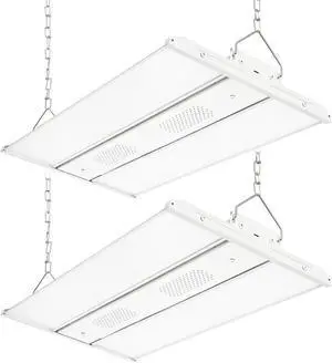 LED Linear High Bay Light 2 Pack 165W/110W/80W Power Tunable, 23100 Lumens 5000K 120-277V Dimmable 2FT, Commercial Linear Hanging Bay Lights for Warehouse Workshop Supermarket Stadium, ETL