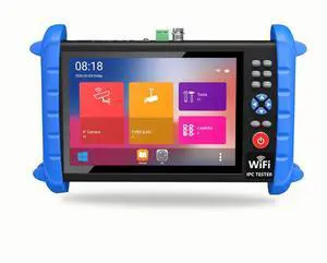 7 Inch IP Camera Tester Security CCTV Tester Monitor-Support 6K IP/Coax/Analog Camera-with HDMI in&Out/Power Output/PTZ Control/IP Searching/Network Tool