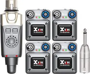 U4R4 Wireless in-Ear Monitor System Set with One Transmitter and Four Receivers