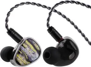 Kiwi Ears Étude in Ear Monitor, 3BA+1DD+1BN Hybrid Driver IEM Earphones, Gaming Earbuds, HiFi Stereo Wired Ear Buds with Detachable 2Pin Cable for Audiophiles Musicians