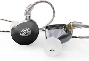 MTPro in Ear Monitors, 14.5mm Planar HiFi IEM Headphones with CNC Process and 4-Core Litz OCC Single-Crystal Copper Cable for Musicians(Rich Black)