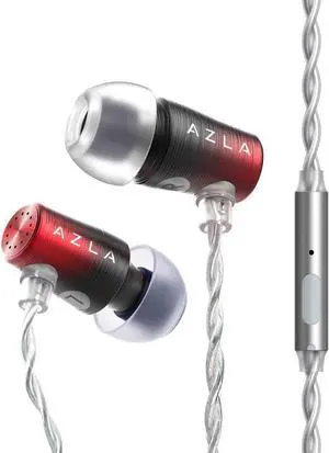 AZEL GEN 3 Gaming Earbuds with Mic  Award-Winning IEMs Tuned for FPS Games  Compatible with PS5, Xbox, PC Positional Audio & Clear Voice Chat Wired Gaming Headset for Gamers (Red Black)
