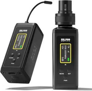 UHF Wireless in Ear Monitor System, 260 FT Range, Low Latency IEM System with 26 Channels, Dual Volume Control, Auto Pairing, Beltpack Transmitter & Receiver for Musicians, Band Rehearsal, F10