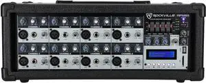 RPM85 2400W Powered 8 Channel Mixer, Bluetooth, USB, 5 Band EQ, Built-in Effects, Phantom Power, for Live Music and Events