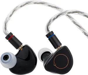 SIMGOT SuperMix 4 1DD+1BA+1Planar+1PZT Hybrid Drivers Earphones, HiFi in Ear Monitor IEM, Wired Gaming Earbuds with OFC Silver-Plated Cable for Musician Audiophile