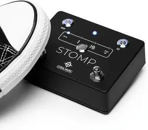 STOMP Bluetooth Page Turner for Ipad & Tablets, Hands-Free Wireless Page Turner, Bluetooth Page Turner Pedal Compatible with IOS, Kindle Fire, iPhone, iPad, Mac and Android (Black)