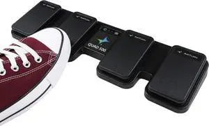 QUAD500 Silent Bluetooth Pedal Page Turner Teleprompt Live Stream App Controller