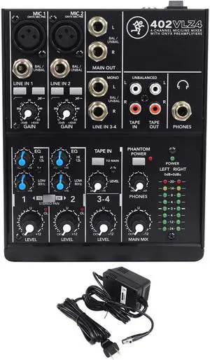 402VLZ4, 4-channel Ultra Compact Mixer with High Quality Onyx Preamps