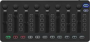 M-VAVE Wireless Midi Controller Mixer, Bluetooth Semi Weighted Professional dynamic keybed 8 Knobs and Music Production,Software Included (Black Mixer)