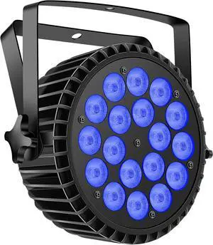 Par Lights LED Stage Lights,  12Wx18 RGBW Uplight Stage Lighting Effect by DMX and Sound Activated Control Wash Light for Wedding Parties Church Club DJ Live Show