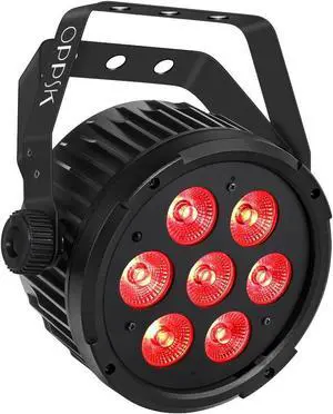 LED Par Stage Light - RGBWA 70W 7LED Stage Par Light Sound Activated Auto Play by Remote & DMX Control Uplighting for Events Birthday Wedding Party Church Music Live Show Concert DJ Lighting