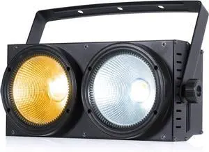 200W LED Blinder Stage Par Lights,  COB Lights 2-in-1 Cool & Warm White Spotlights Stage Audience Light with DMX Sound Activated Auto for DJ Theater Party Show Wedding 1 Pack