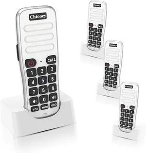 Intercoms Wireless for Home, 1 Mile Long Range for House Business Office, Handheld Room to Room Communication System, Rechargeable Loud & Clear 10-Channel Anti-Interference Intercom System