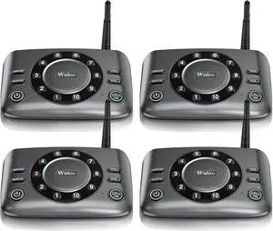 Hands-Free Intercoms Wireless for Home Business, Upgrade Two Way Audio Intercom System for Elderly, Full Duplex Room to Room Intercom with 5280 ft Range Clear Sound Anti-Interference, Pack of 4